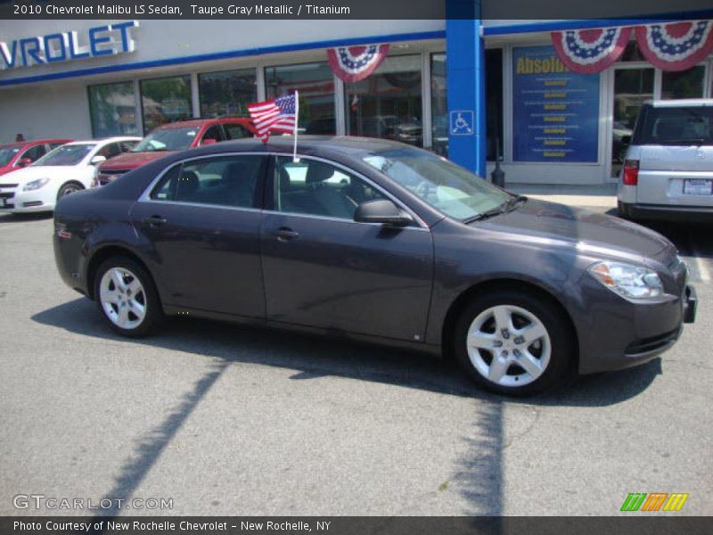Taupe Gray Metallic / Titanium 2010 Chevrolet Malibu LS Sedan