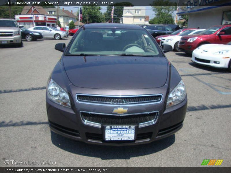 Taupe Gray Metallic / Titanium 2010 Chevrolet Malibu LS Sedan