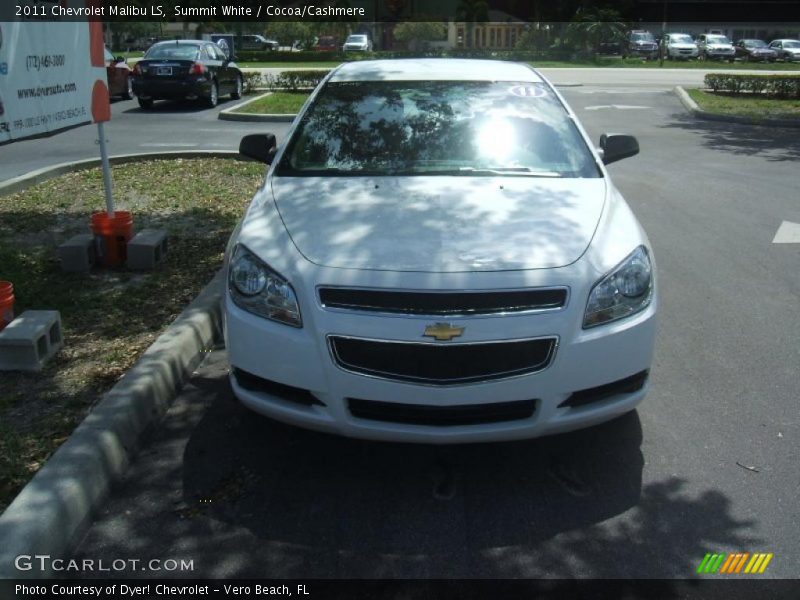 Summit White / Cocoa/Cashmere 2011 Chevrolet Malibu LS