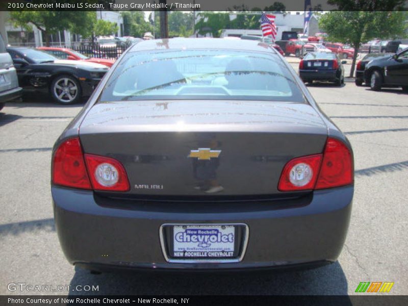 Taupe Gray Metallic / Titanium 2010 Chevrolet Malibu LS Sedan