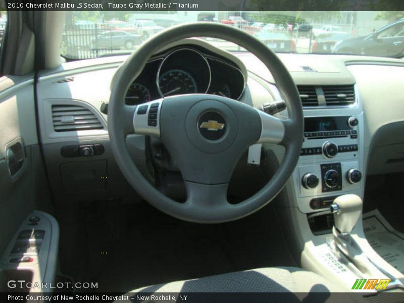 Taupe Gray Metallic / Titanium 2010 Chevrolet Malibu LS Sedan