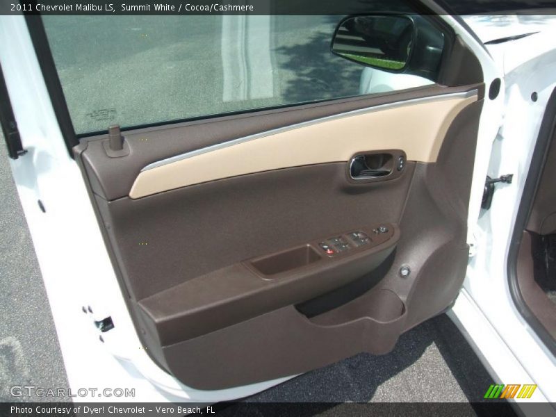 Summit White / Cocoa/Cashmere 2011 Chevrolet Malibu LS