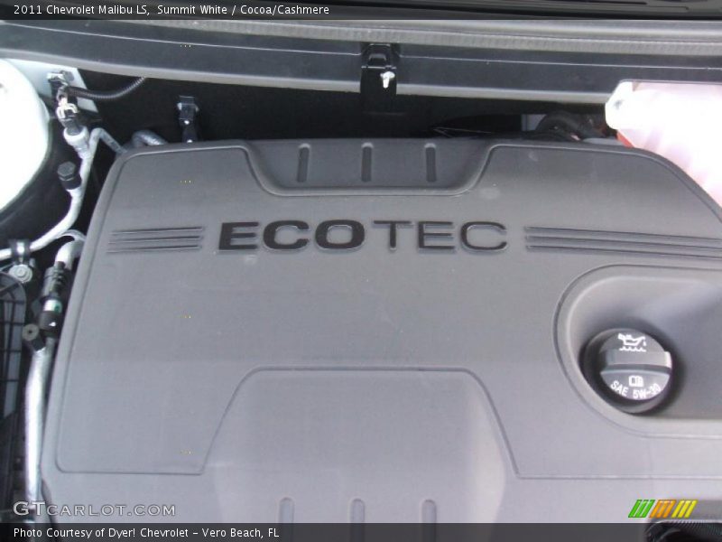 Summit White / Cocoa/Cashmere 2011 Chevrolet Malibu LS