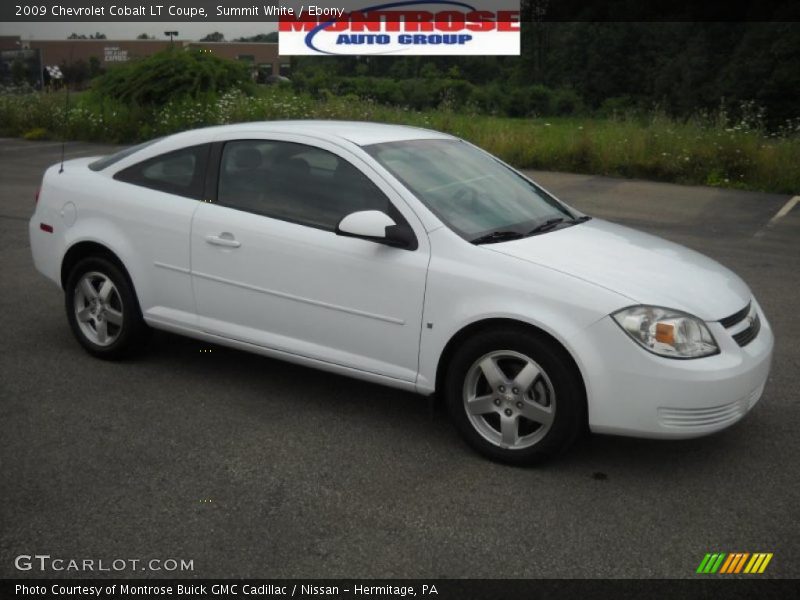Summit White / Ebony 2009 Chevrolet Cobalt LT Coupe