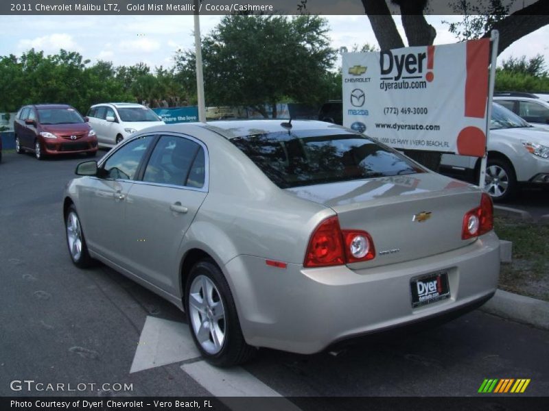 Gold Mist Metallic / Cocoa/Cashmere 2011 Chevrolet Malibu LTZ