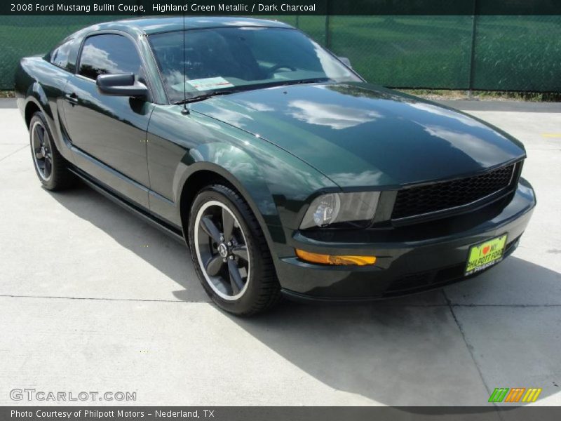Highland Green Metallic / Dark Charcoal 2008 Ford Mustang Bullitt Coupe