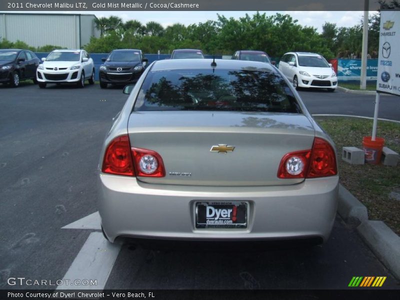 Gold Mist Metallic / Cocoa/Cashmere 2011 Chevrolet Malibu LTZ