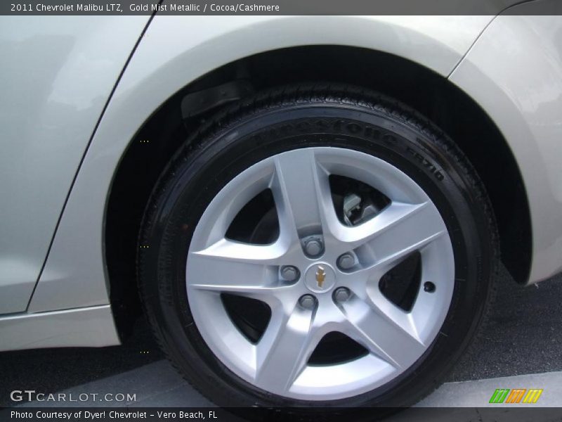 Gold Mist Metallic / Cocoa/Cashmere 2011 Chevrolet Malibu LTZ