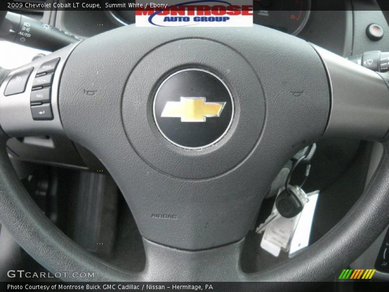 Summit White / Ebony 2009 Chevrolet Cobalt LT Coupe