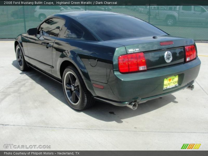 Highland Green Metallic / Dark Charcoal 2008 Ford Mustang Bullitt Coupe