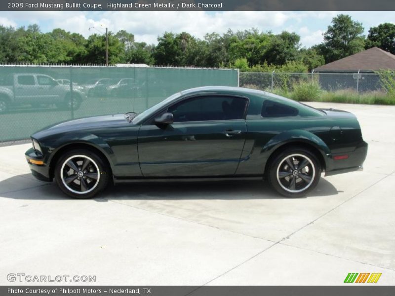 Highland Green Metallic / Dark Charcoal 2008 Ford Mustang Bullitt Coupe