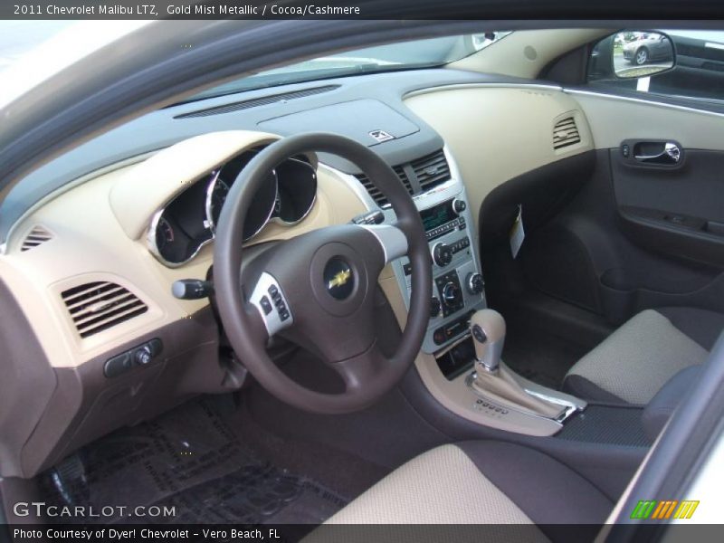 Gold Mist Metallic / Cocoa/Cashmere 2011 Chevrolet Malibu LTZ