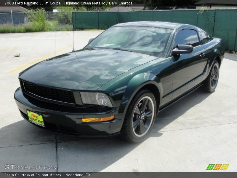 Highland Green Metallic / Dark Charcoal 2008 Ford Mustang Bullitt Coupe