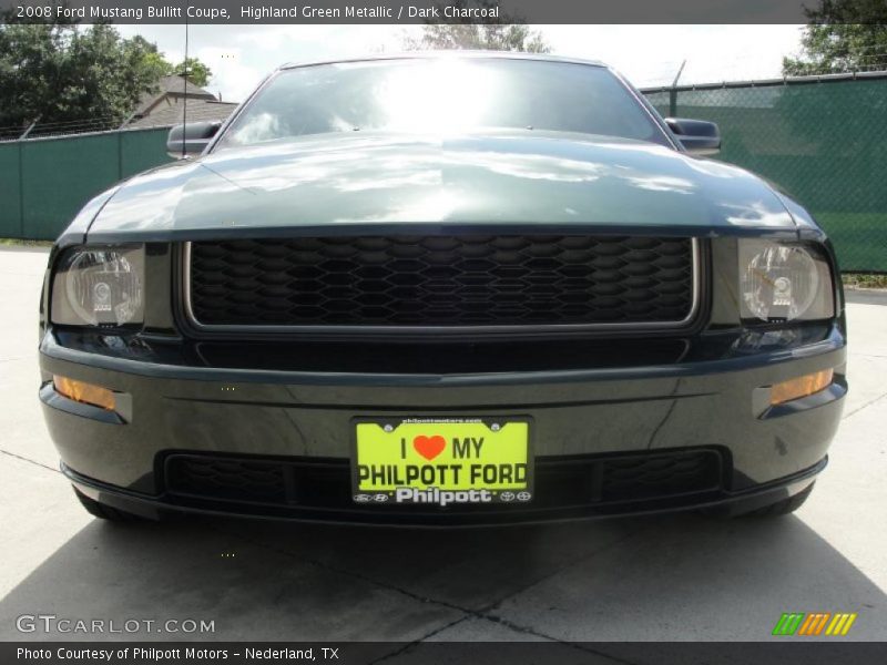 Highland Green Metallic / Dark Charcoal 2008 Ford Mustang Bullitt Coupe