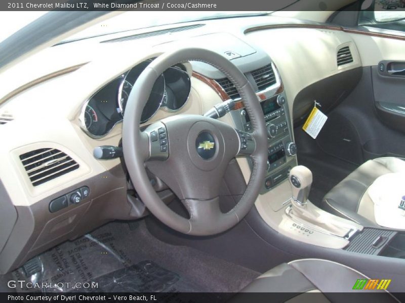 White Diamond Tricoat / Cocoa/Cashmere 2011 Chevrolet Malibu LTZ