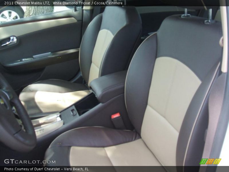 White Diamond Tricoat / Cocoa/Cashmere 2011 Chevrolet Malibu LTZ