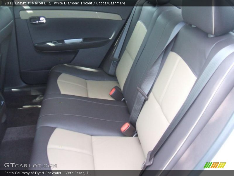 White Diamond Tricoat / Cocoa/Cashmere 2011 Chevrolet Malibu LTZ