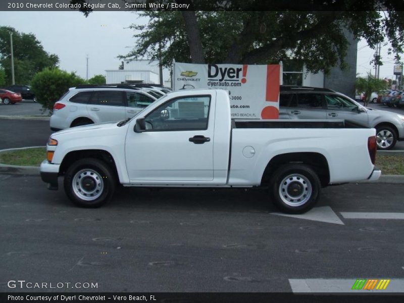 Summit White / Ebony 2010 Chevrolet Colorado Regular Cab