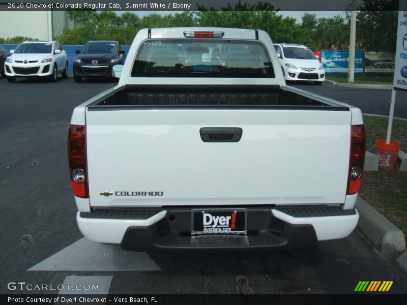 Summit White / Ebony 2010 Chevrolet Colorado Regular Cab
