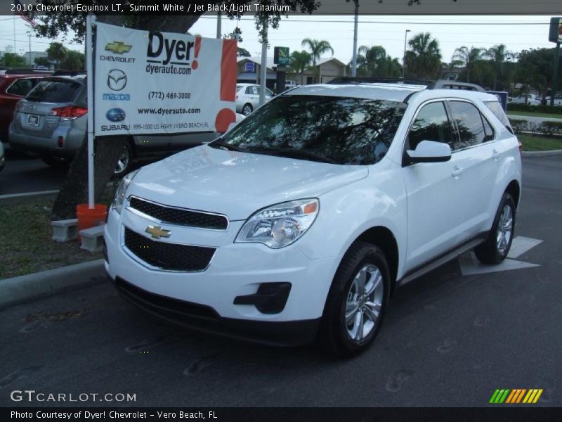 Summit White / Jet Black/Light Titanium 2010 Chevrolet Equinox LT
