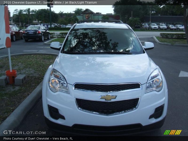 Summit White / Jet Black/Light Titanium 2010 Chevrolet Equinox LT