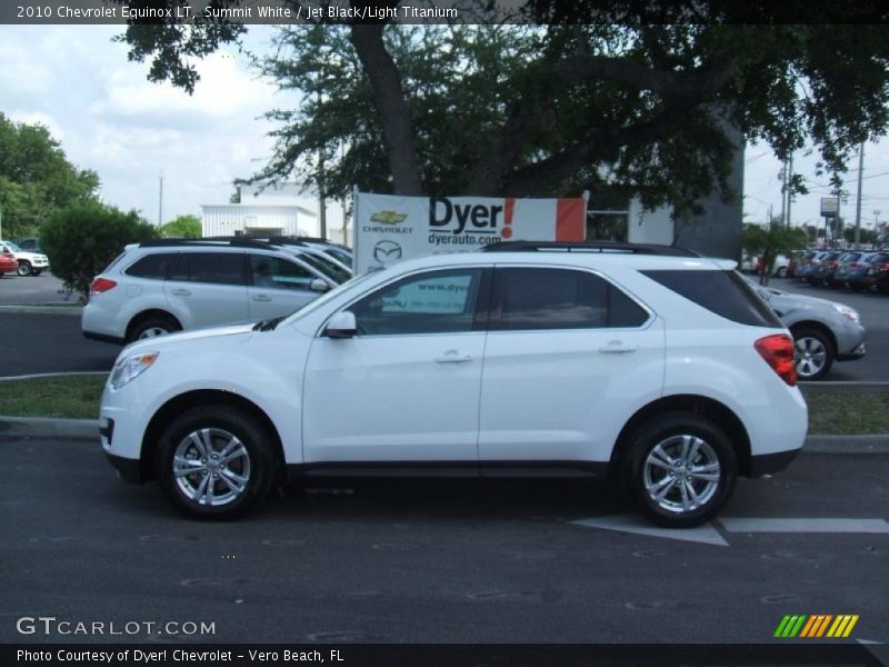 Summit White / Jet Black/Light Titanium 2010 Chevrolet Equinox LT