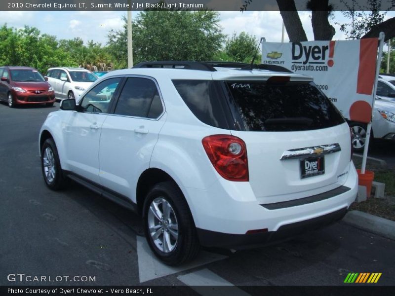 Summit White / Jet Black/Light Titanium 2010 Chevrolet Equinox LT