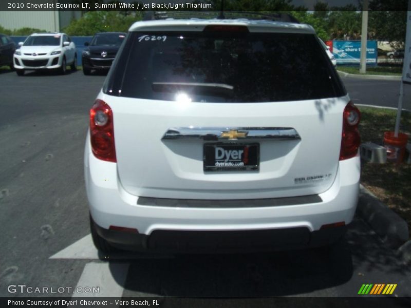 Summit White / Jet Black/Light Titanium 2010 Chevrolet Equinox LT