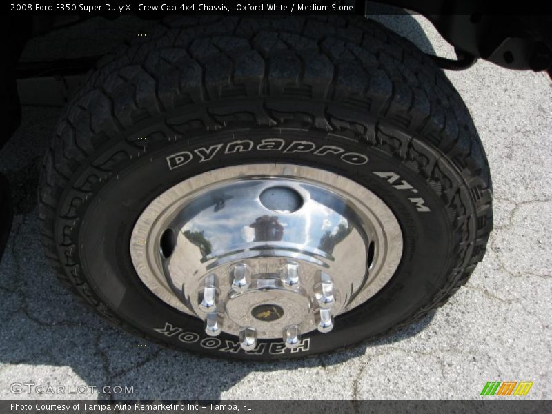 Oxford White / Medium Stone 2008 Ford F350 Super Duty XL Crew Cab 4x4 Chassis