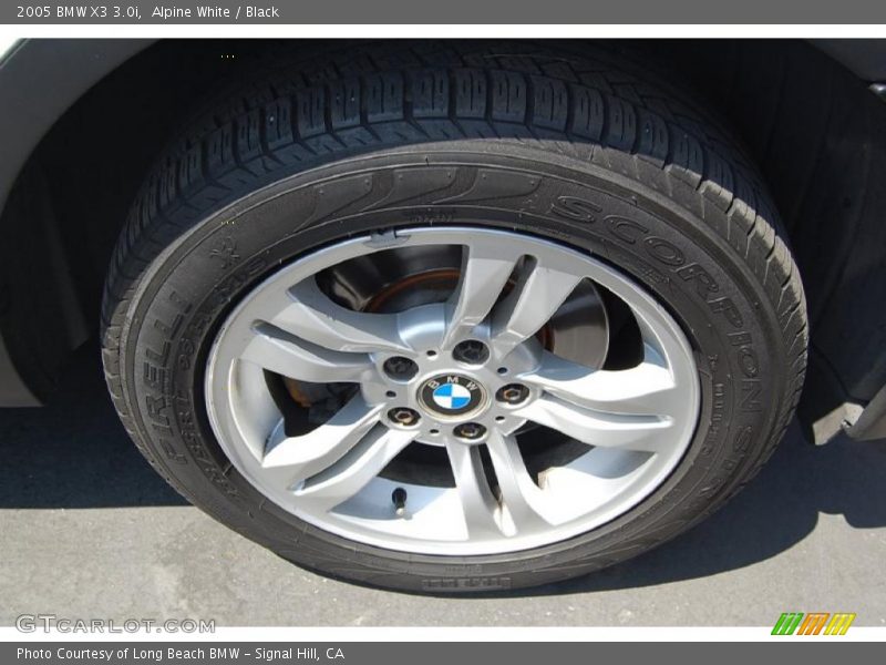 Alpine White / Black 2005 BMW X3 3.0i