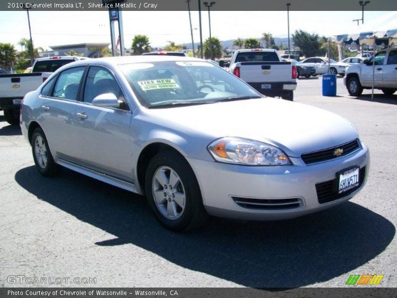 Silver Ice Metallic / Gray 2010 Chevrolet Impala LT