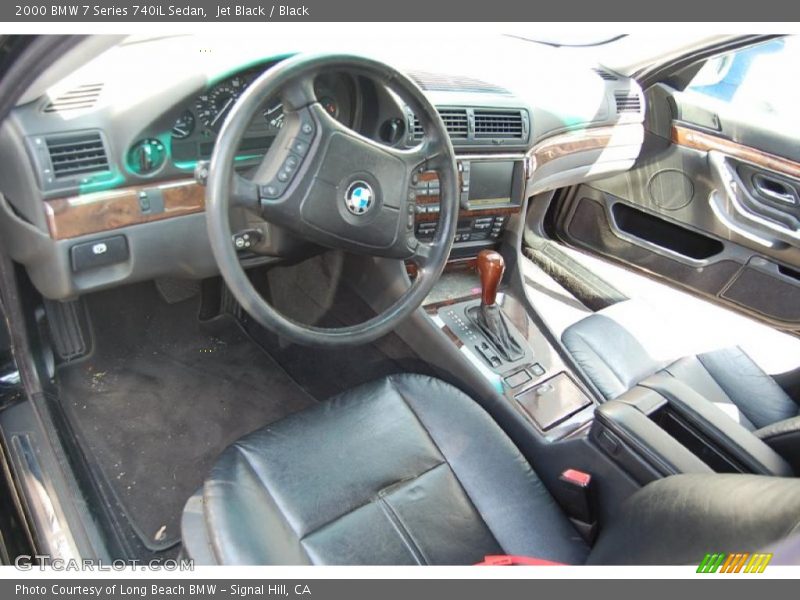 Jet Black / Black 2000 BMW 7 Series 740iL Sedan