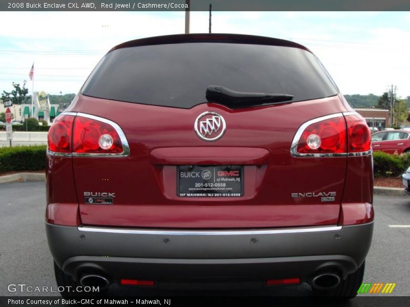 Red Jewel / Cashmere/Cocoa 2008 Buick Enclave CXL AWD