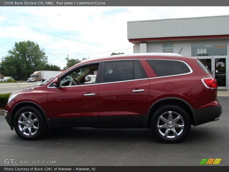 Red Jewel / Cashmere/Cocoa 2008 Buick Enclave CXL AWD