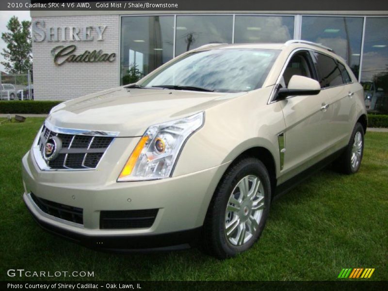 Gold Mist / Shale/Brownstone 2010 Cadillac SRX 4 V6 AWD