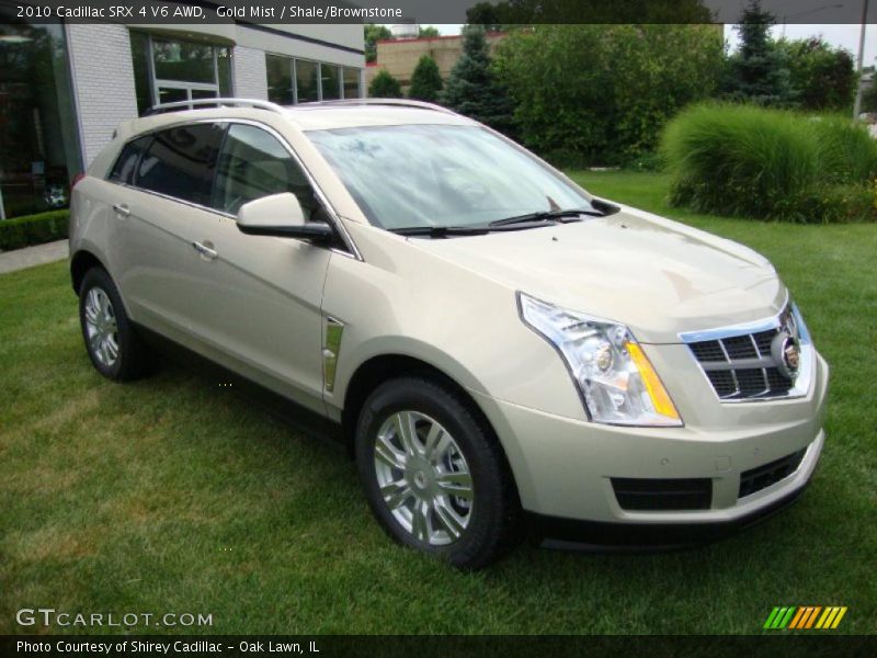 Gold Mist / Shale/Brownstone 2010 Cadillac SRX 4 V6 AWD