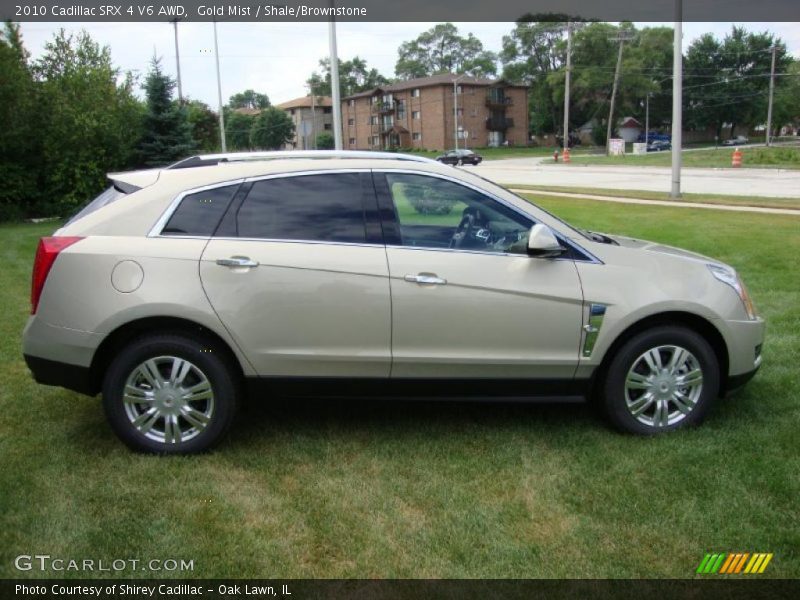 Gold Mist / Shale/Brownstone 2010 Cadillac SRX 4 V6 AWD