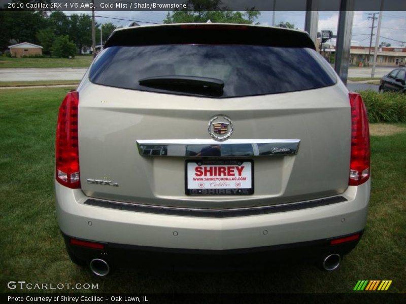 Gold Mist / Shale/Brownstone 2010 Cadillac SRX 4 V6 AWD