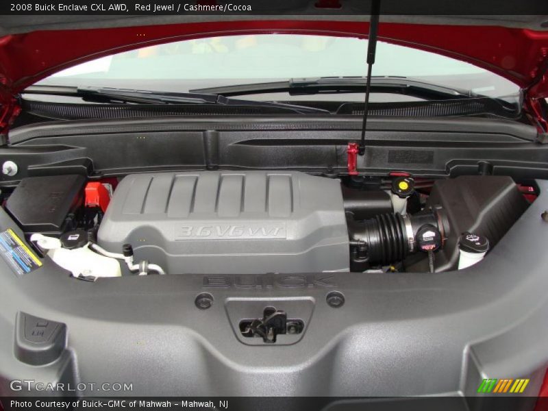 Red Jewel / Cashmere/Cocoa 2008 Buick Enclave CXL AWD