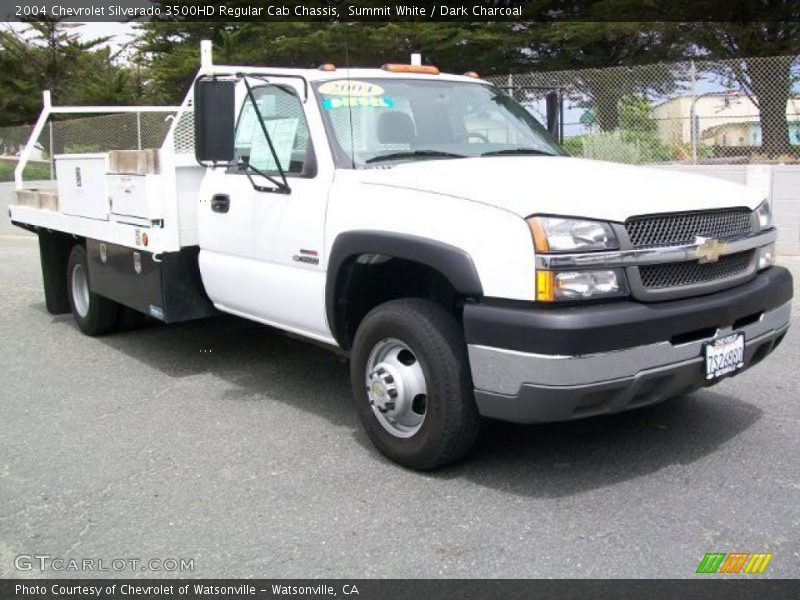 Summit White / Dark Charcoal 2004 Chevrolet Silverado 3500HD Regular Cab Chassis