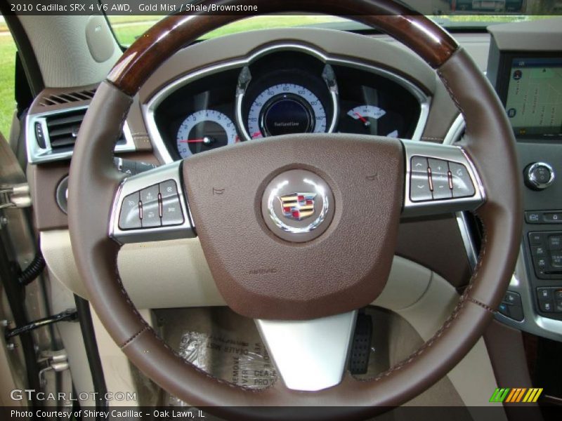 Gold Mist / Shale/Brownstone 2010 Cadillac SRX 4 V6 AWD