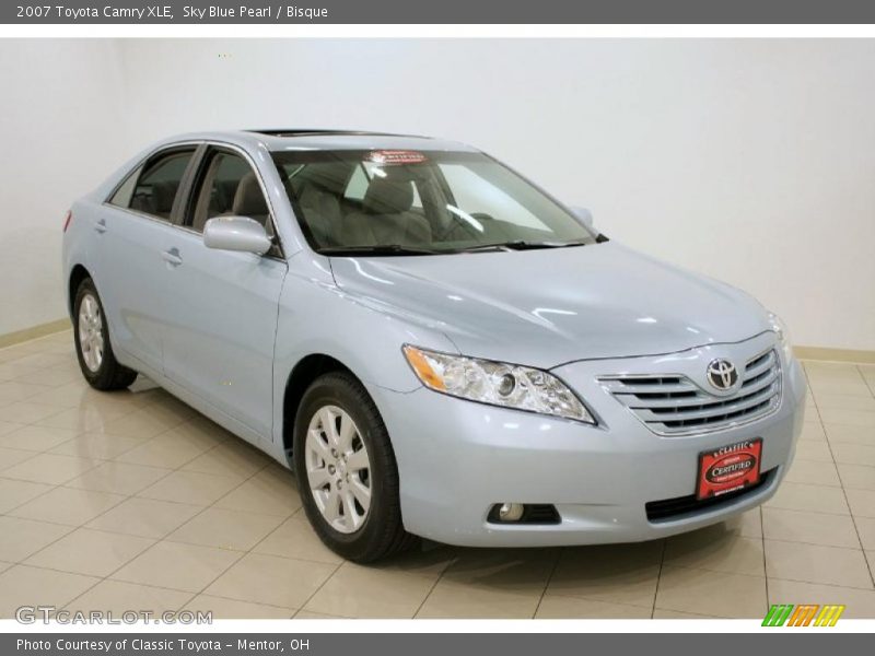 Sky Blue Pearl / Bisque 2007 Toyota Camry XLE