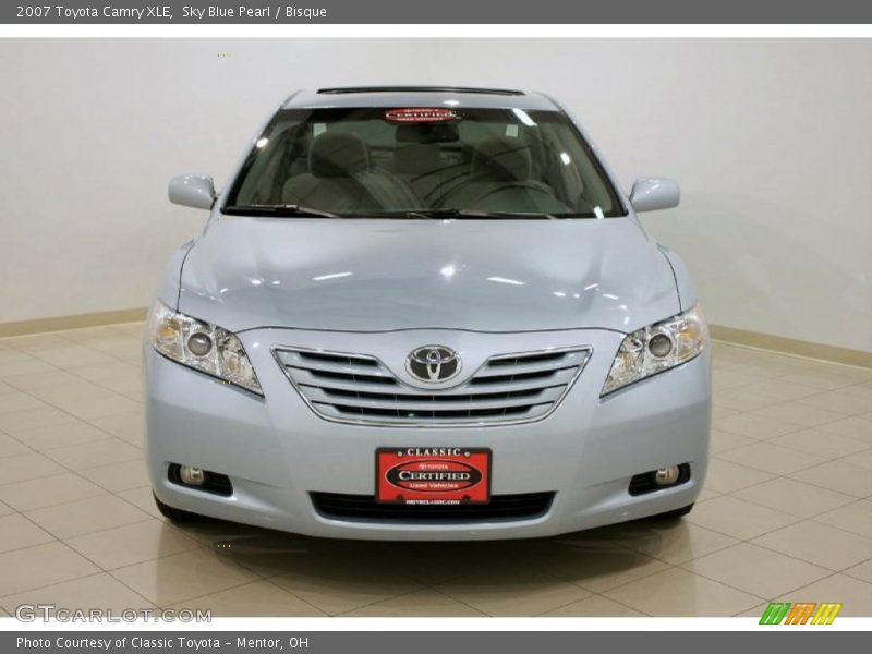 Sky Blue Pearl / Bisque 2007 Toyota Camry XLE