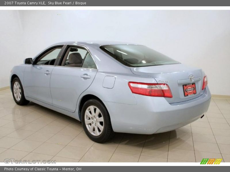 Sky Blue Pearl / Bisque 2007 Toyota Camry XLE