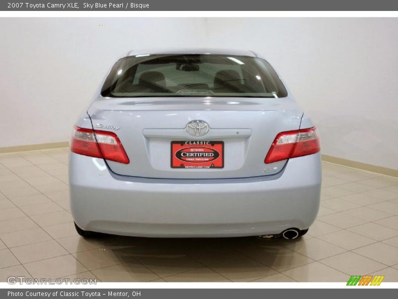 Sky Blue Pearl / Bisque 2007 Toyota Camry XLE