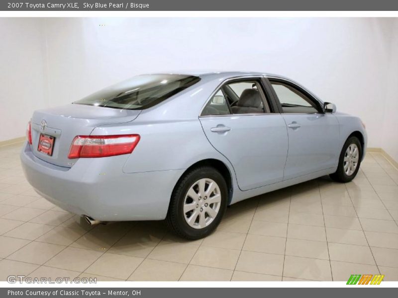 Sky Blue Pearl / Bisque 2007 Toyota Camry XLE