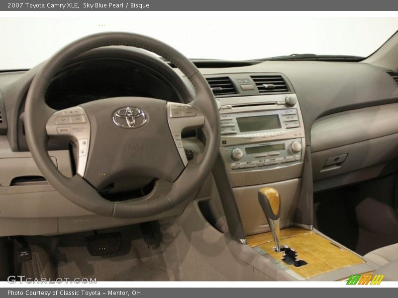 Sky Blue Pearl / Bisque 2007 Toyota Camry XLE