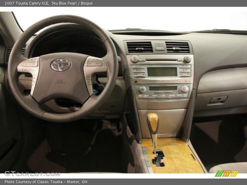 Sky Blue Pearl / Bisque 2007 Toyota Camry XLE