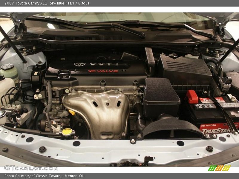 Sky Blue Pearl / Bisque 2007 Toyota Camry XLE