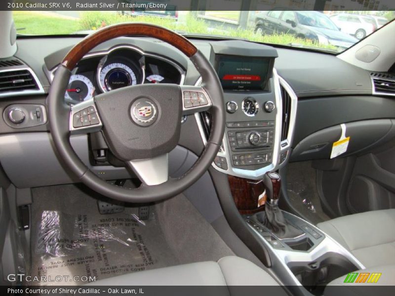 Radiant Silver / Titanium/Ebony 2010 Cadillac SRX V6